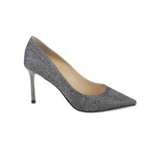 Jimmy Choo Silver Metallic Pointed Toe Pumps