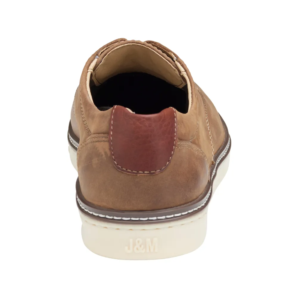 Johnston & Murphy McGuffey Plain Toe Brown Oiled Oxford (Men's)