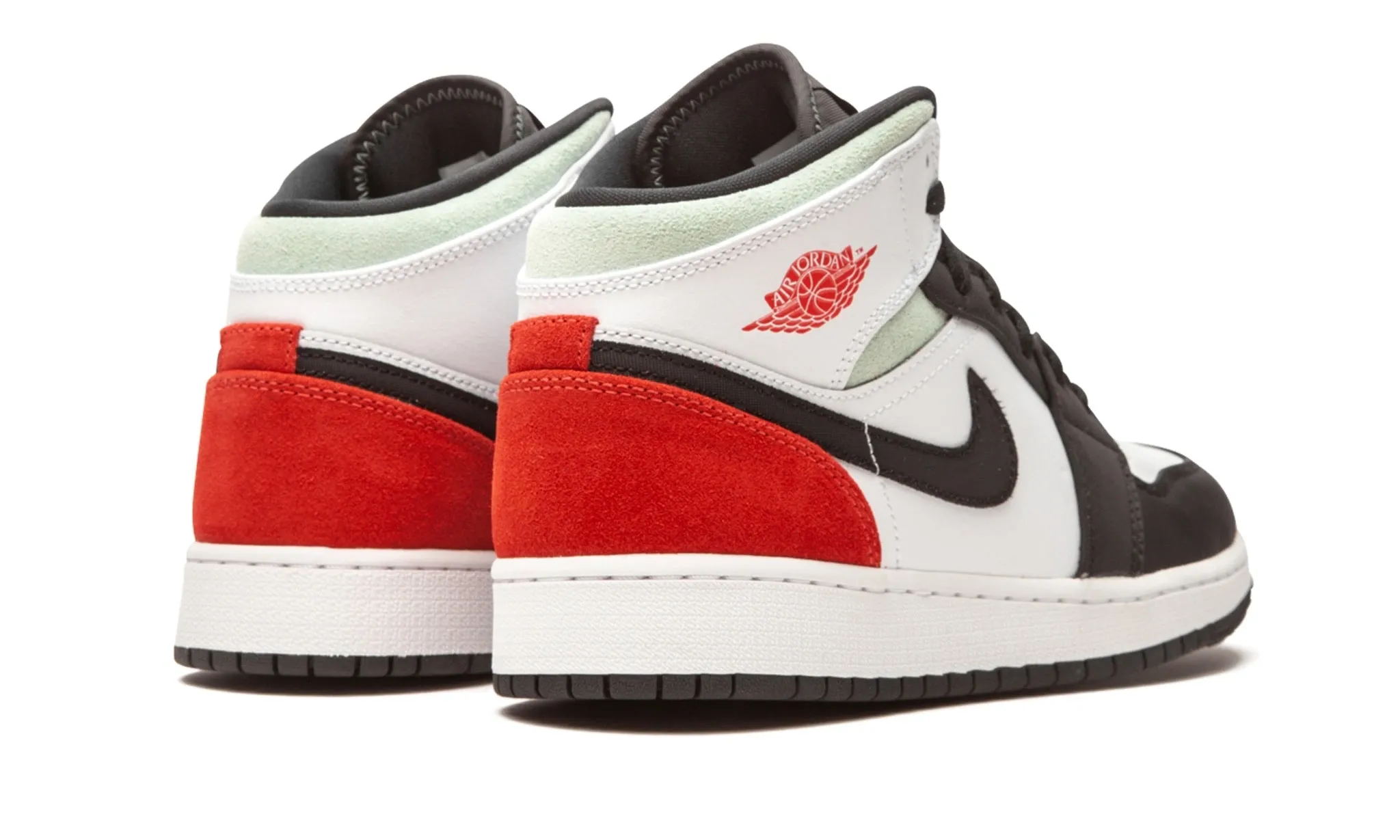 JORDAN 1 MID UNION RED BLACK TOE GS