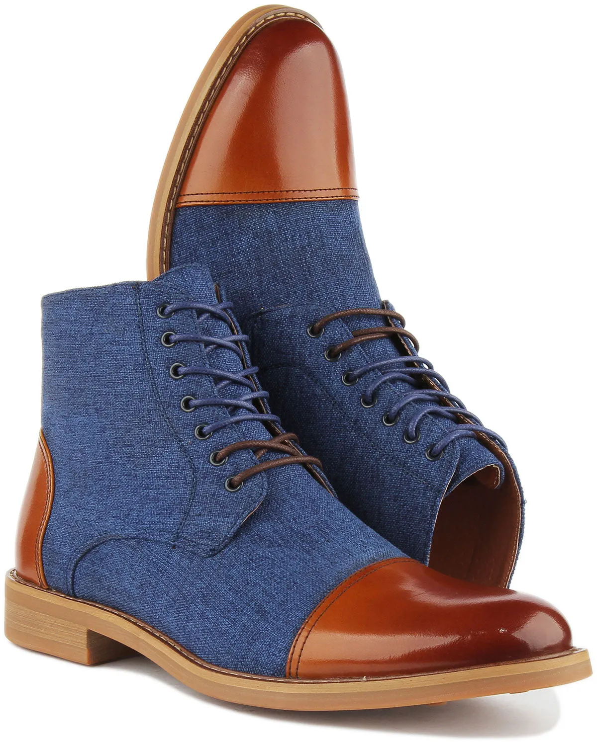 JUSTINREESS ENGLAND Adam In Brown Blue For Men