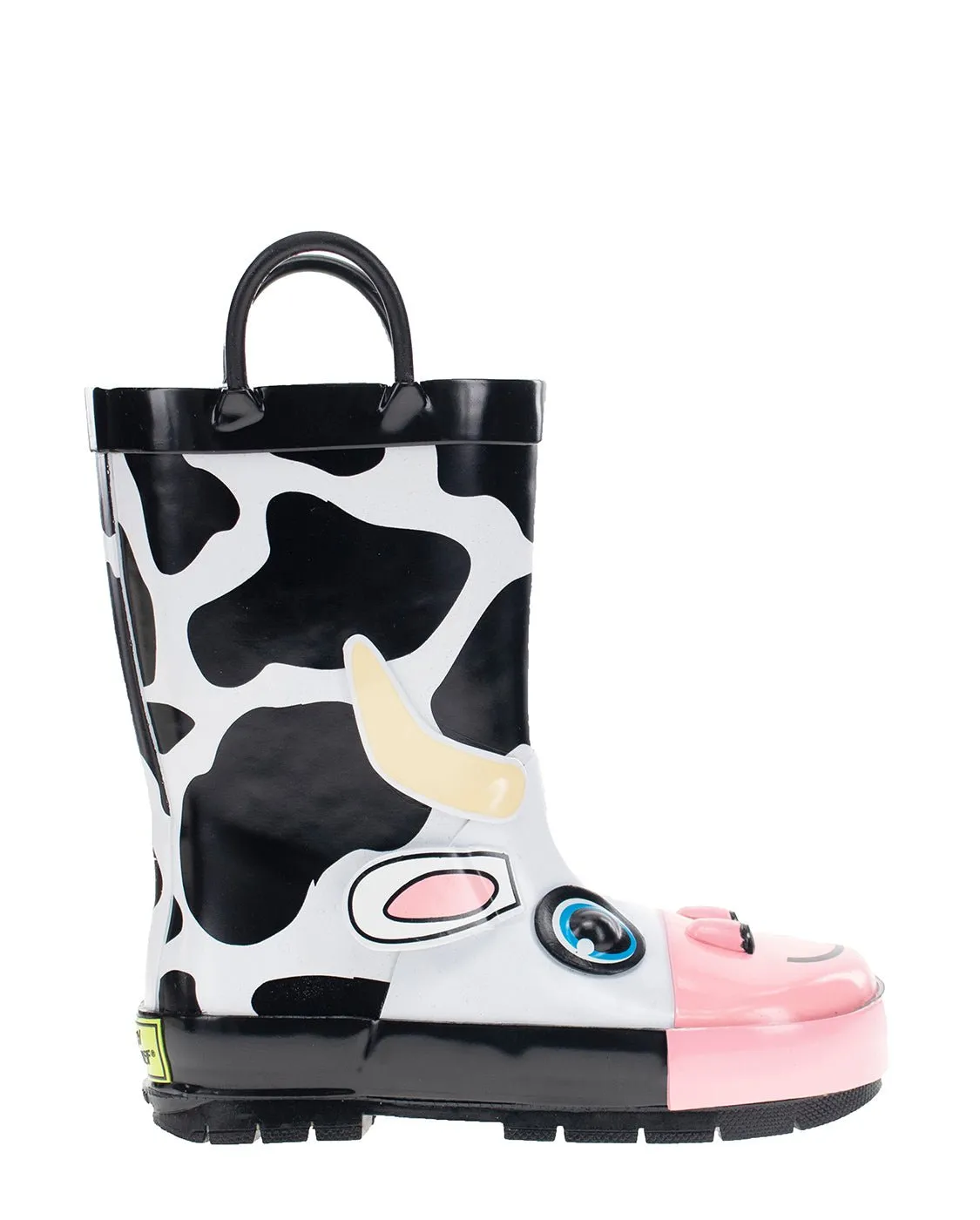 Kids Colbie Cow Rain Boot - Black