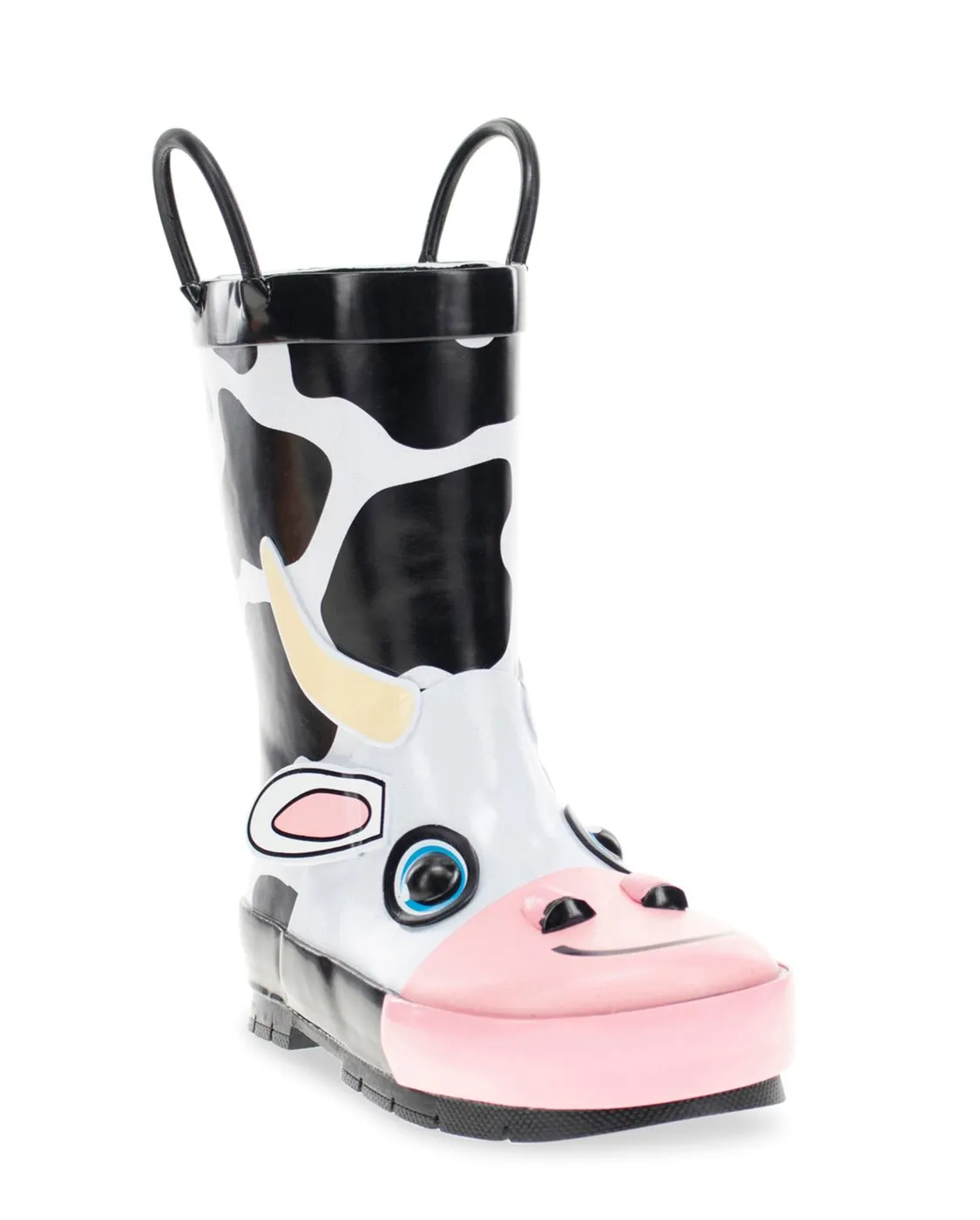 Kids Colbie Cow Rain Boot - Black