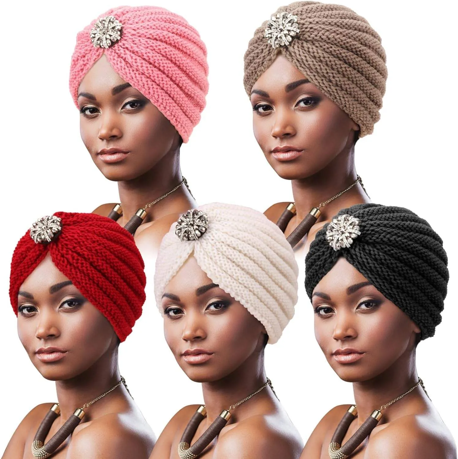 Knotted Headwraps for Women 5 Pack