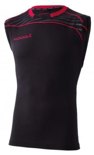 Kooga Dri-lite Adults Black/Red Gym Vest