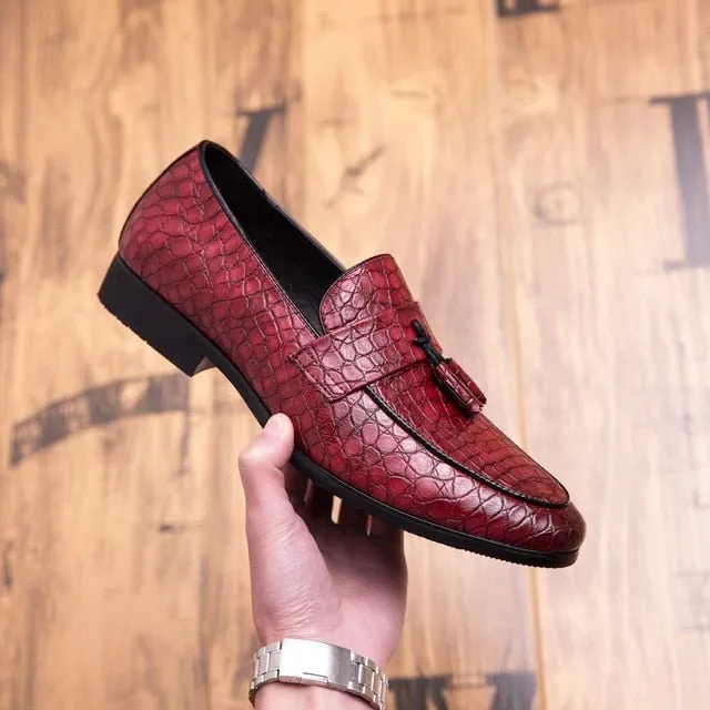 Lavish CrocTassel Exotic Oxford Loafers