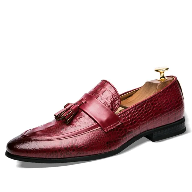 Lavish CrocTassel Exotic Oxford Loafers