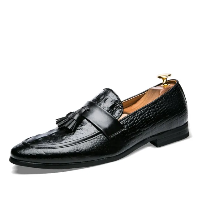 Lavish CrocTassel Exotic Oxford Loafers