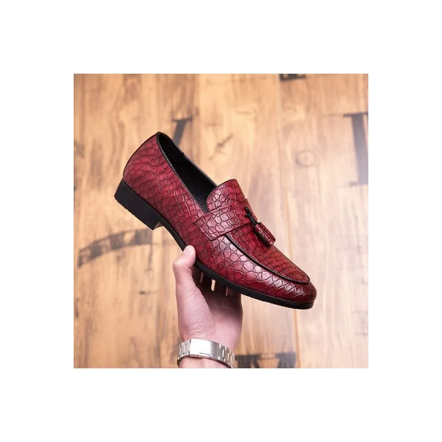 Lavish CrocTassel Exotic Oxford Loafers