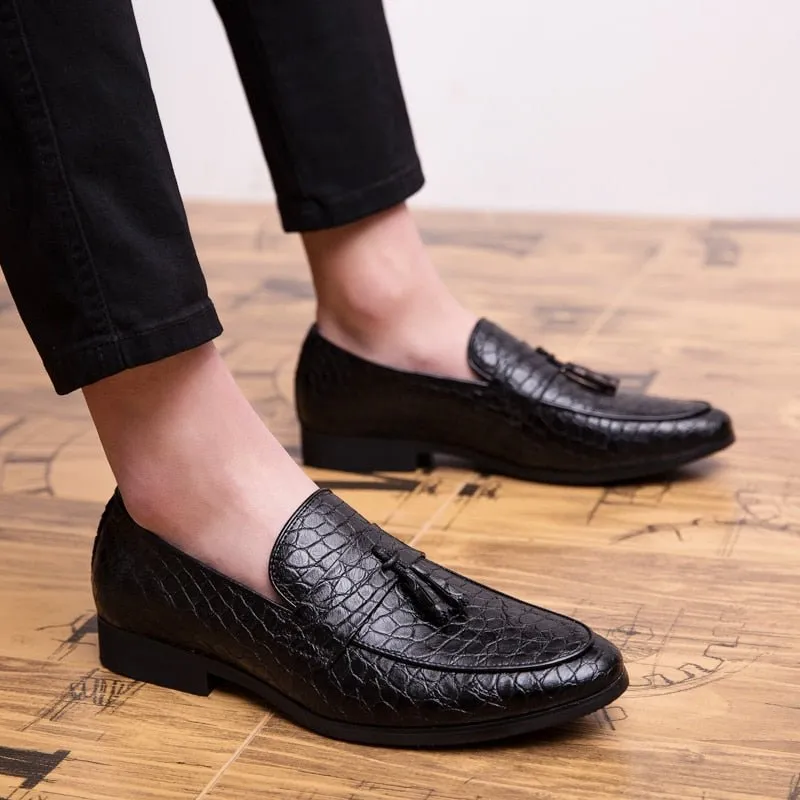 Lavish CrocTassel Exotic Oxford Loafers