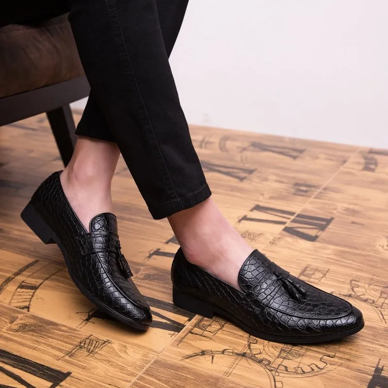 Lavish CrocTassel Exotic Oxford Loafers