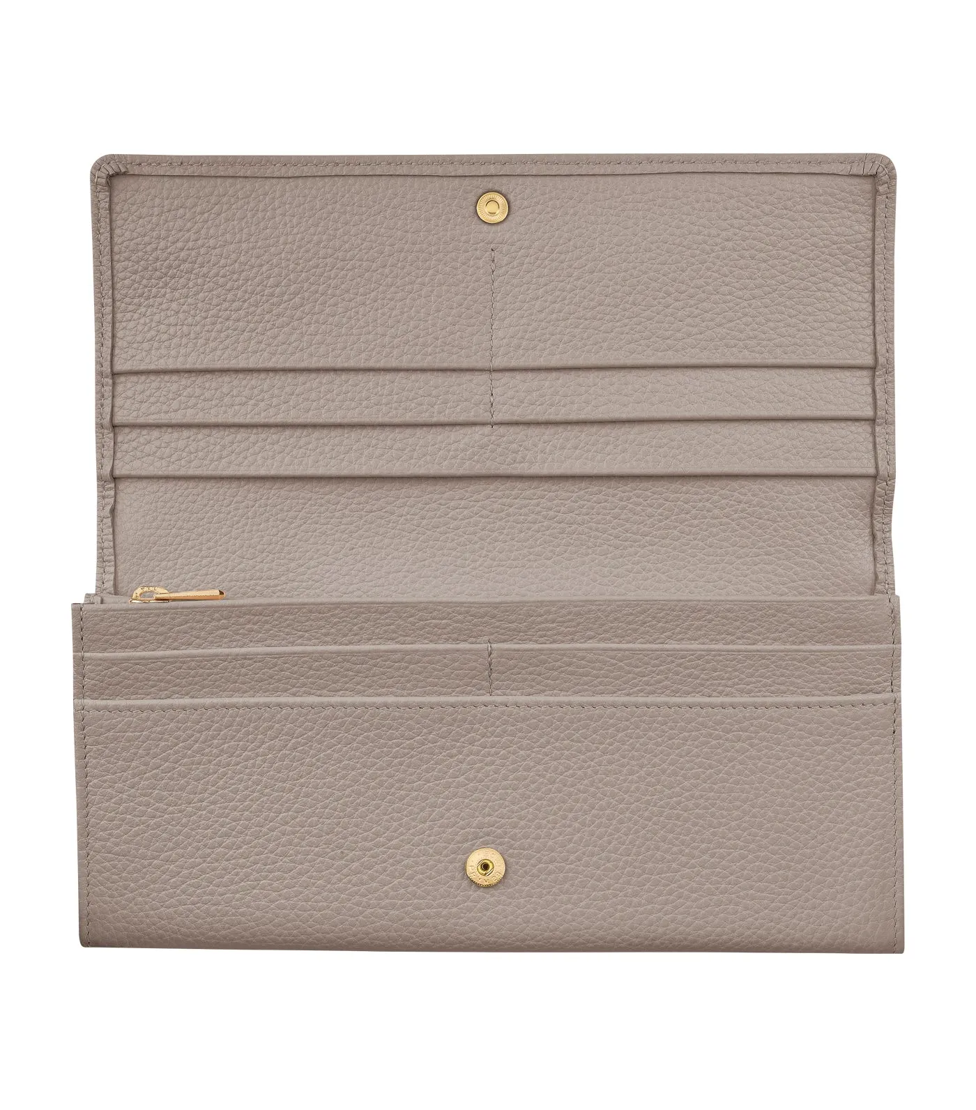 Le Foulonné Long Continental Wallet Turtledove