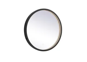 LED Mirror from the Pier Collection in Black Finish by Elegant Lighting