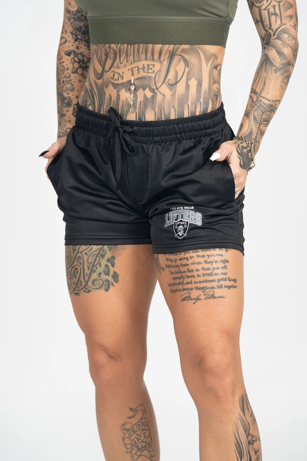 LIFTERS | Power 2.0 | Women's Gym Shorts | Black