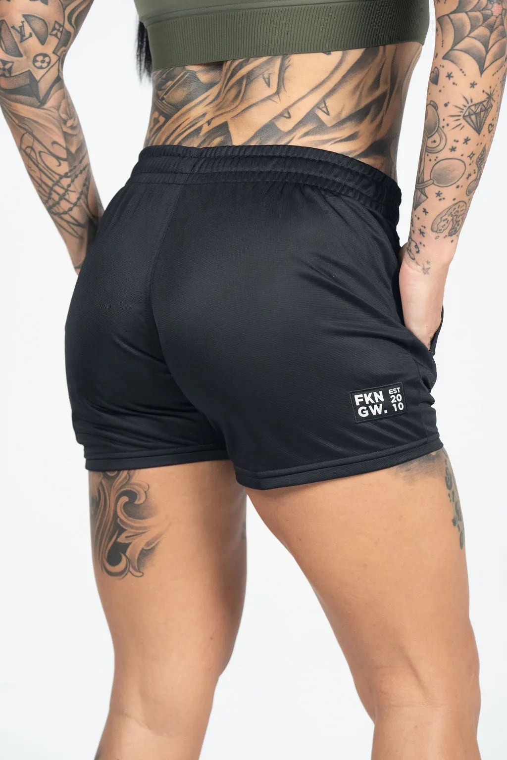 LIFTERS | Power 2.0 | Women's Gym Shorts | Black