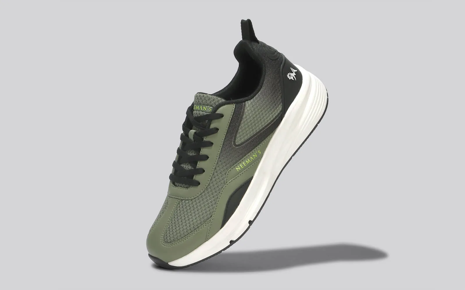 Light Trainers : Olive-Black