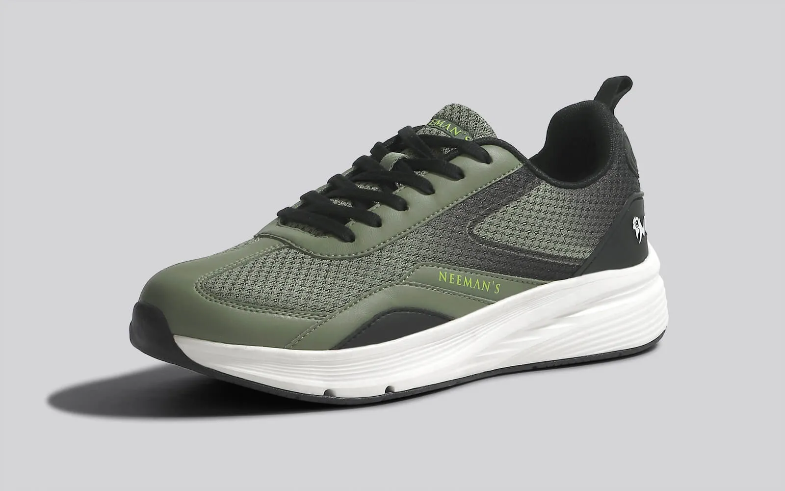 Light Trainers : Olive-Black