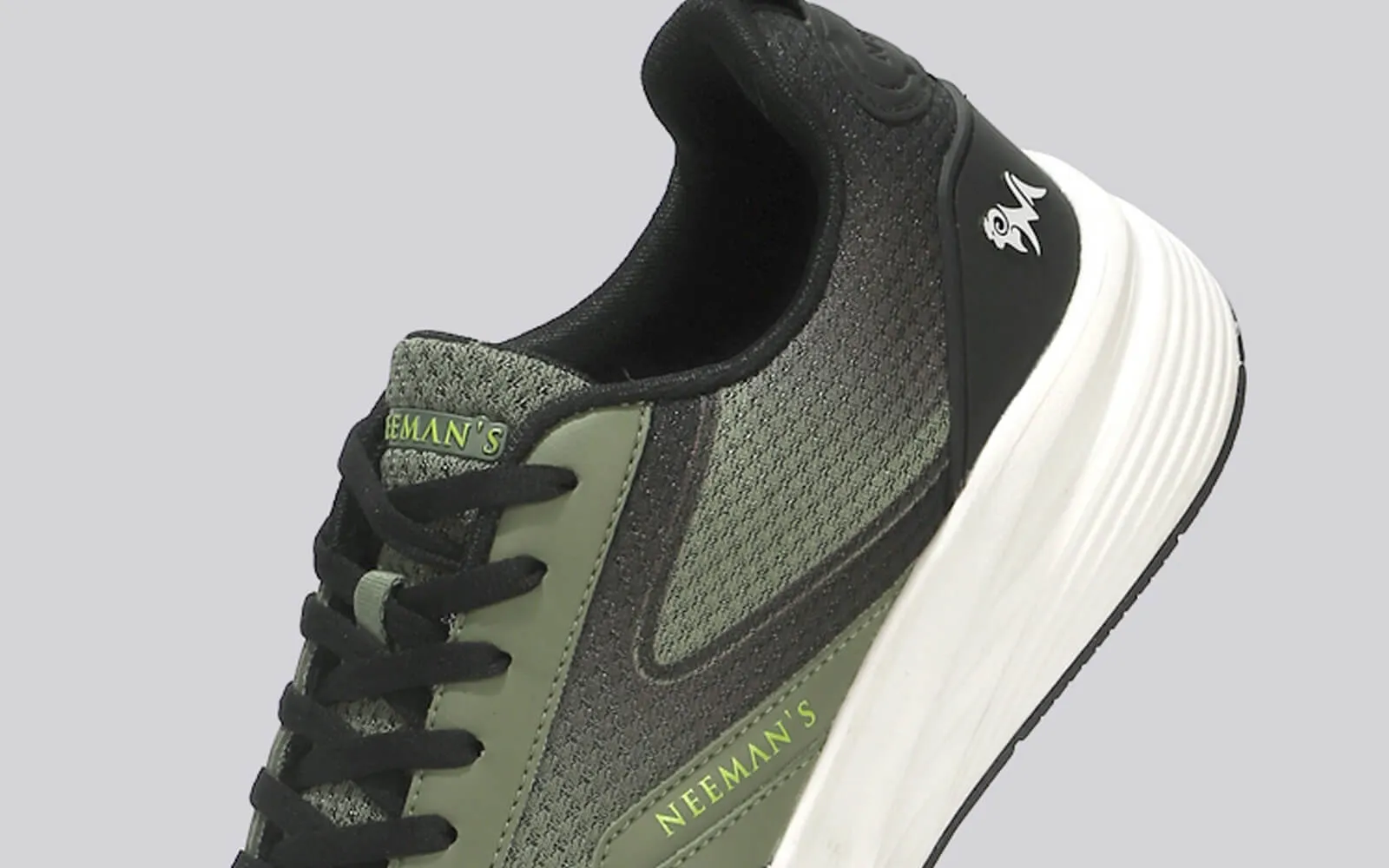 Light Trainers : Olive-Black