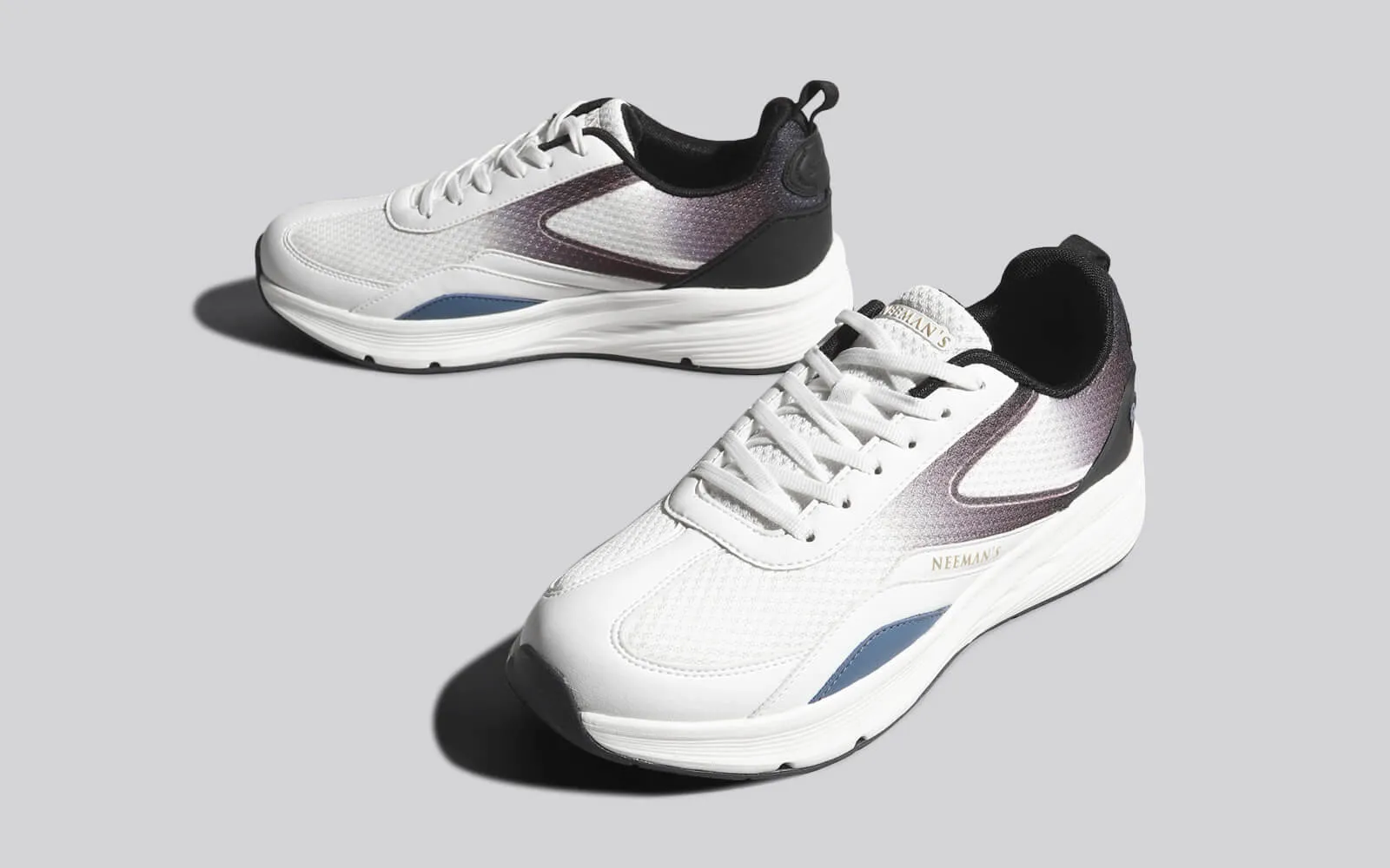 Light Trainers : White-Black