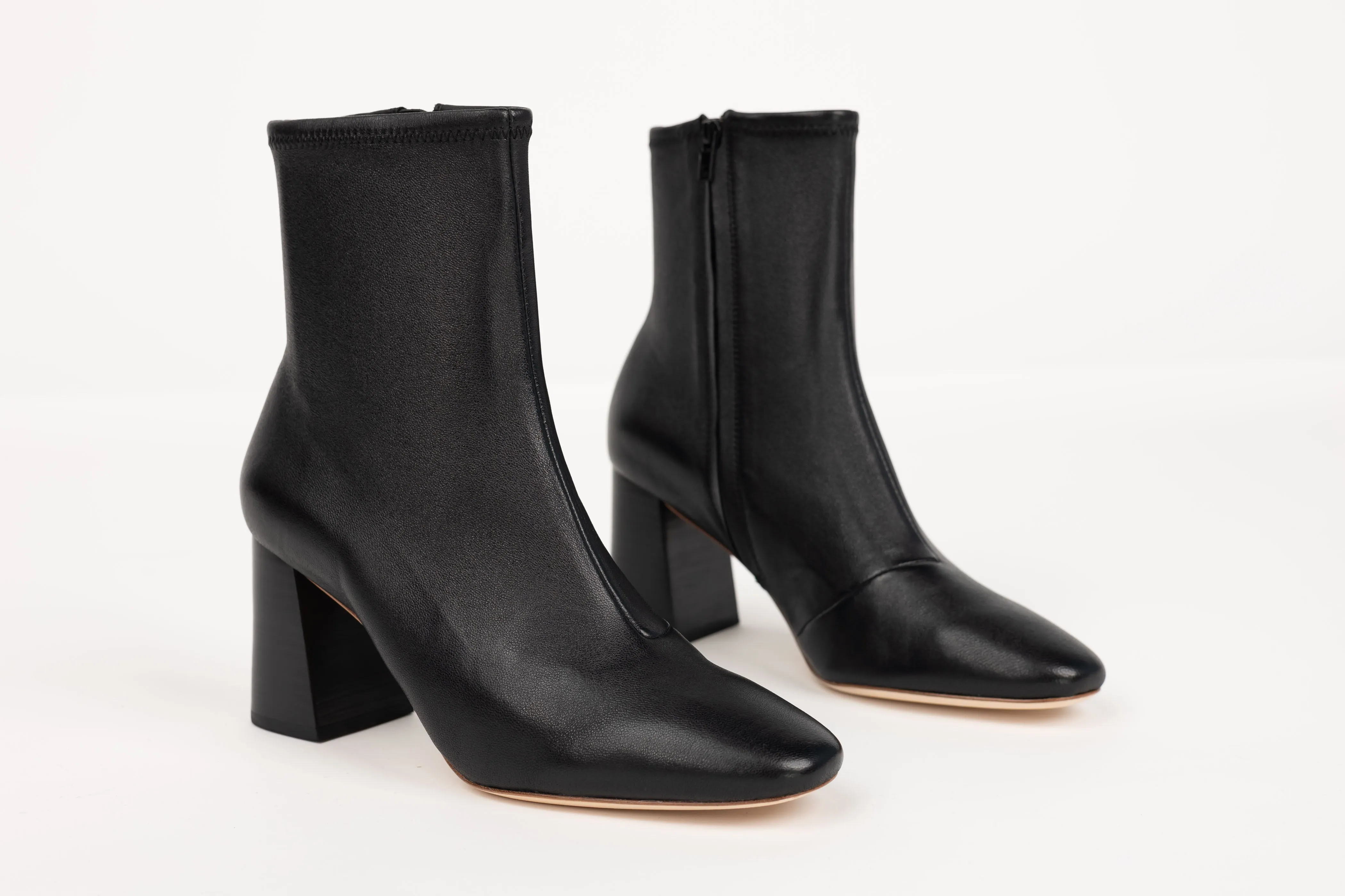 Loeffler Randall Elise Slim Ankle Booties in Black