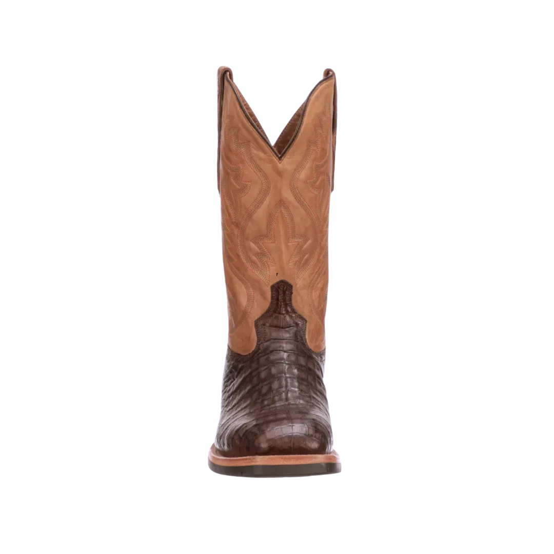 Lucchese Boot Men's Rowdy Antique Chocolate Caiman Belly Boots