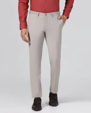 Luxe Slim Comfort B-95 Formal Beige Stripe Trouser - Lexus