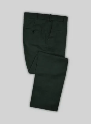 Marco Stretch Dark Green Wool Pants