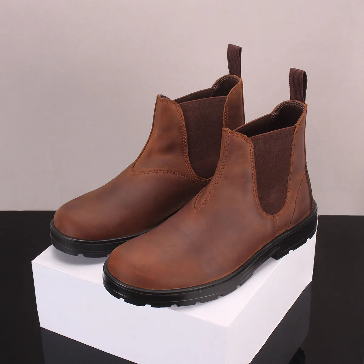 Mens "YAMAL" Chelsea Leather Boots