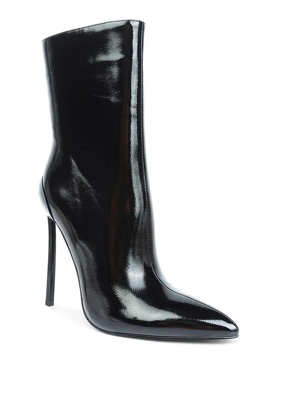 Mercury Patent High Heeled Ankle Boot