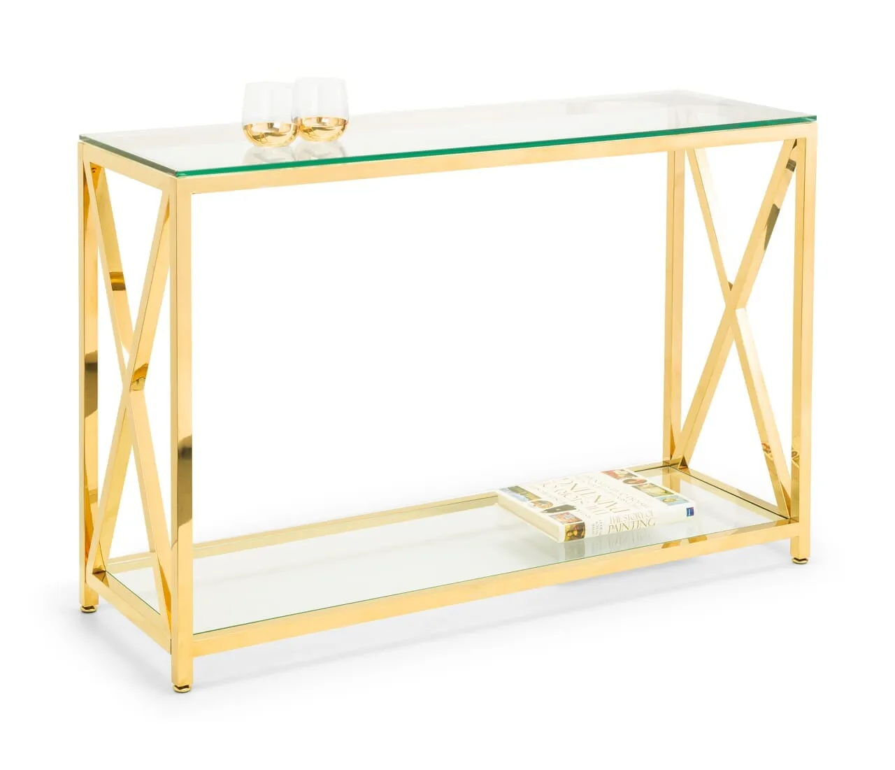 Miami Console Table - Gold