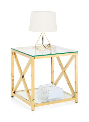 Miami Lamp Table - Gold