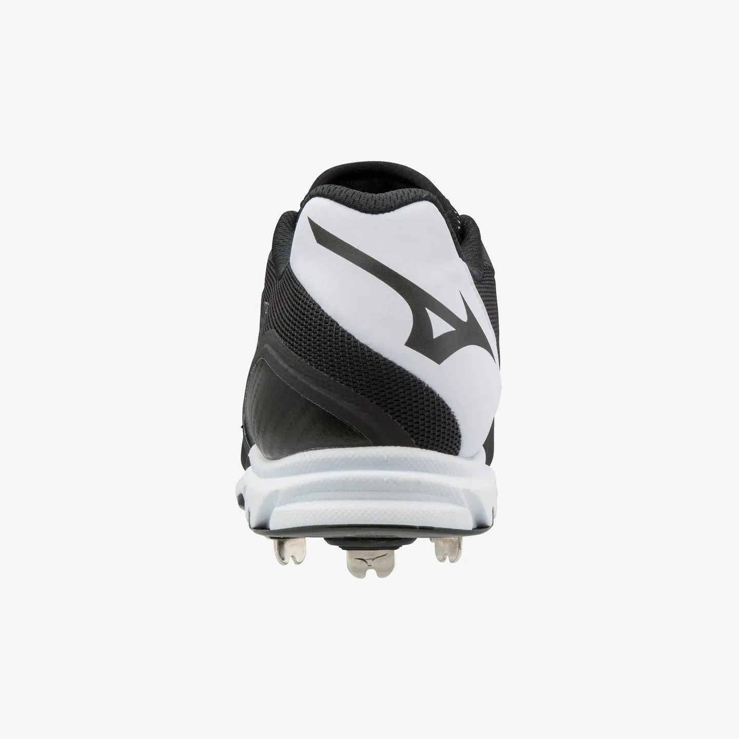 Mizuno 9-Spike Ambition 2 Metal Adult Baseball/Softball Cleat - Black/White