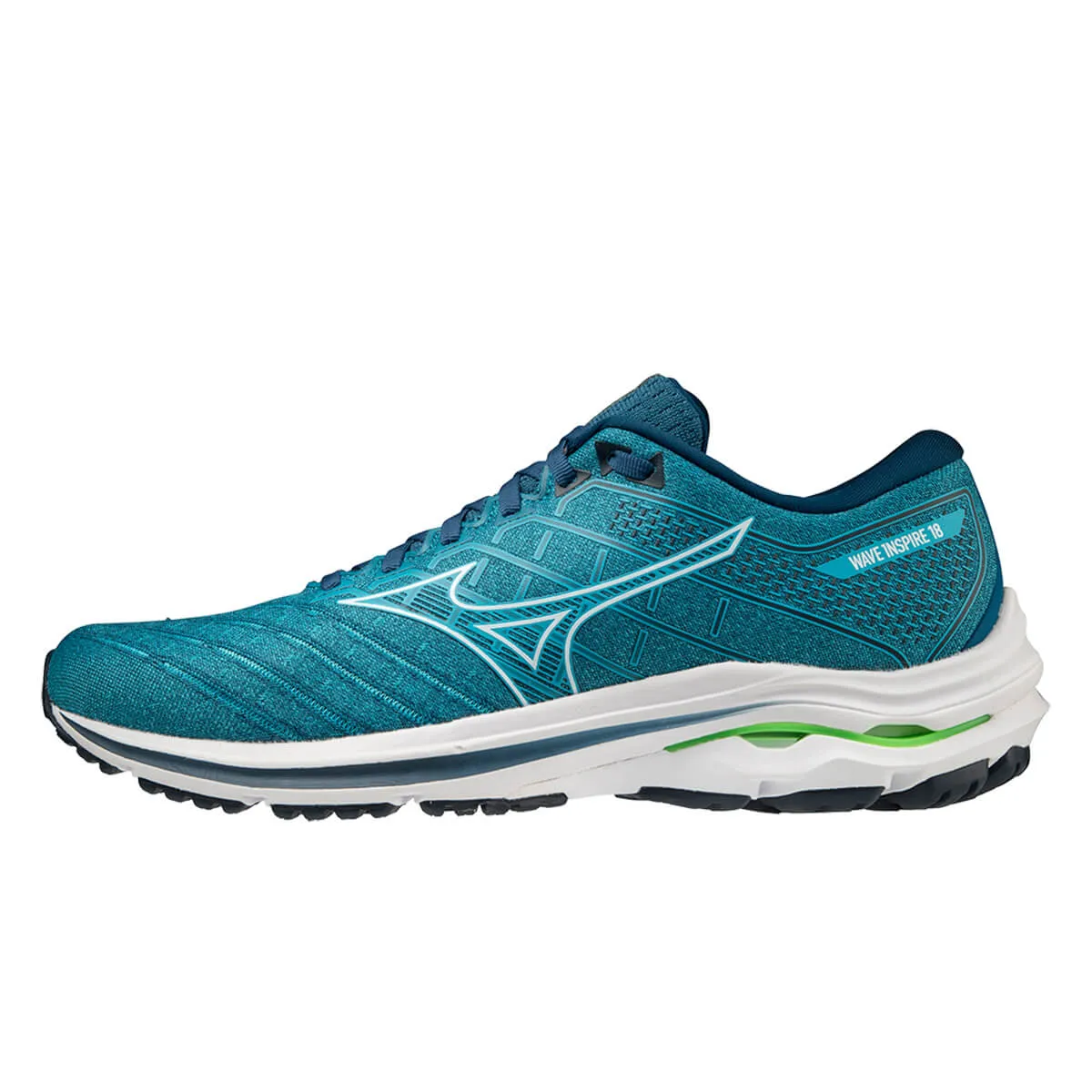 Mizuno Wave Inspire 18 Mens | Moroccanb/wht/gibraltars