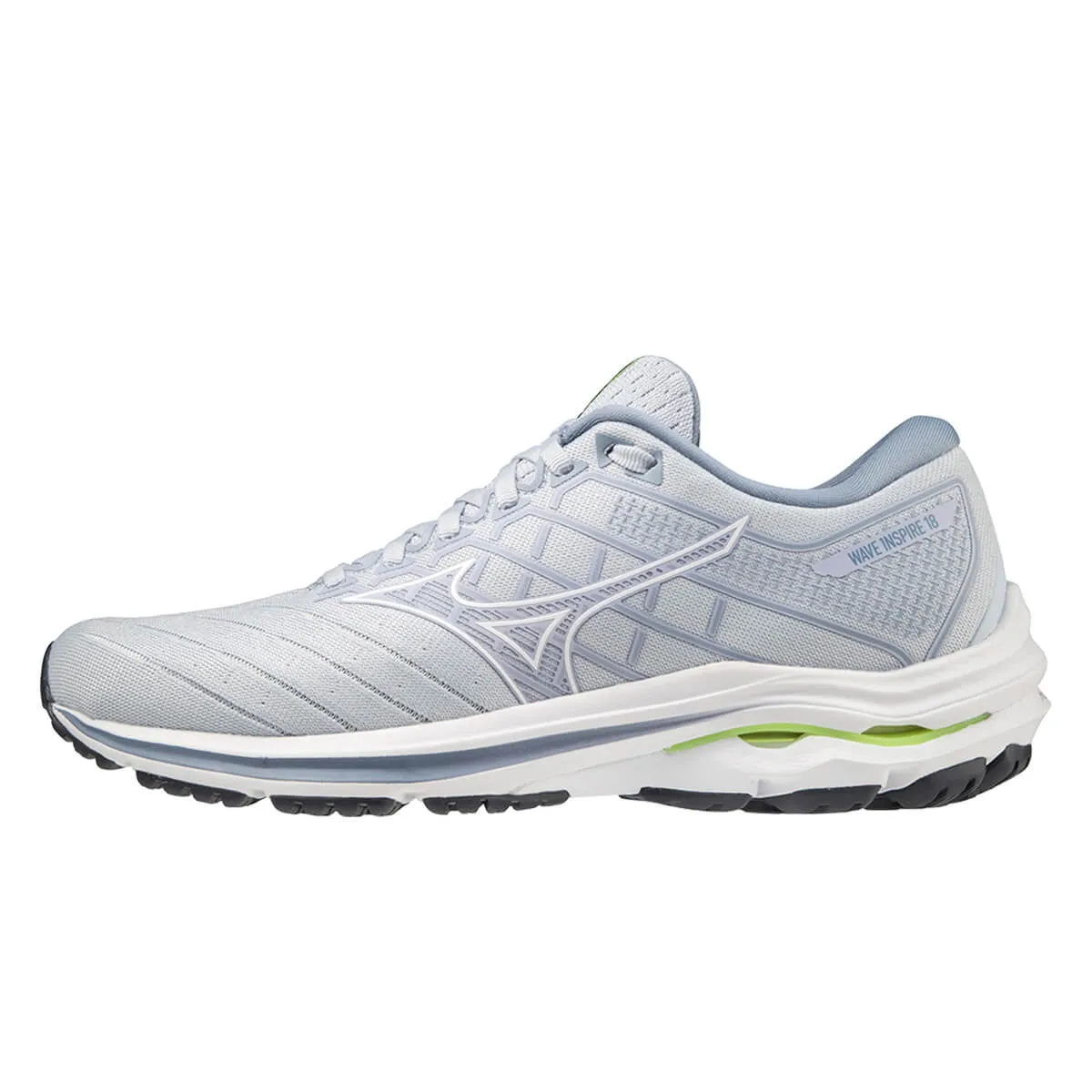 Mizuno Wave Inspire 18 Womens | Heather/wht/troposphere