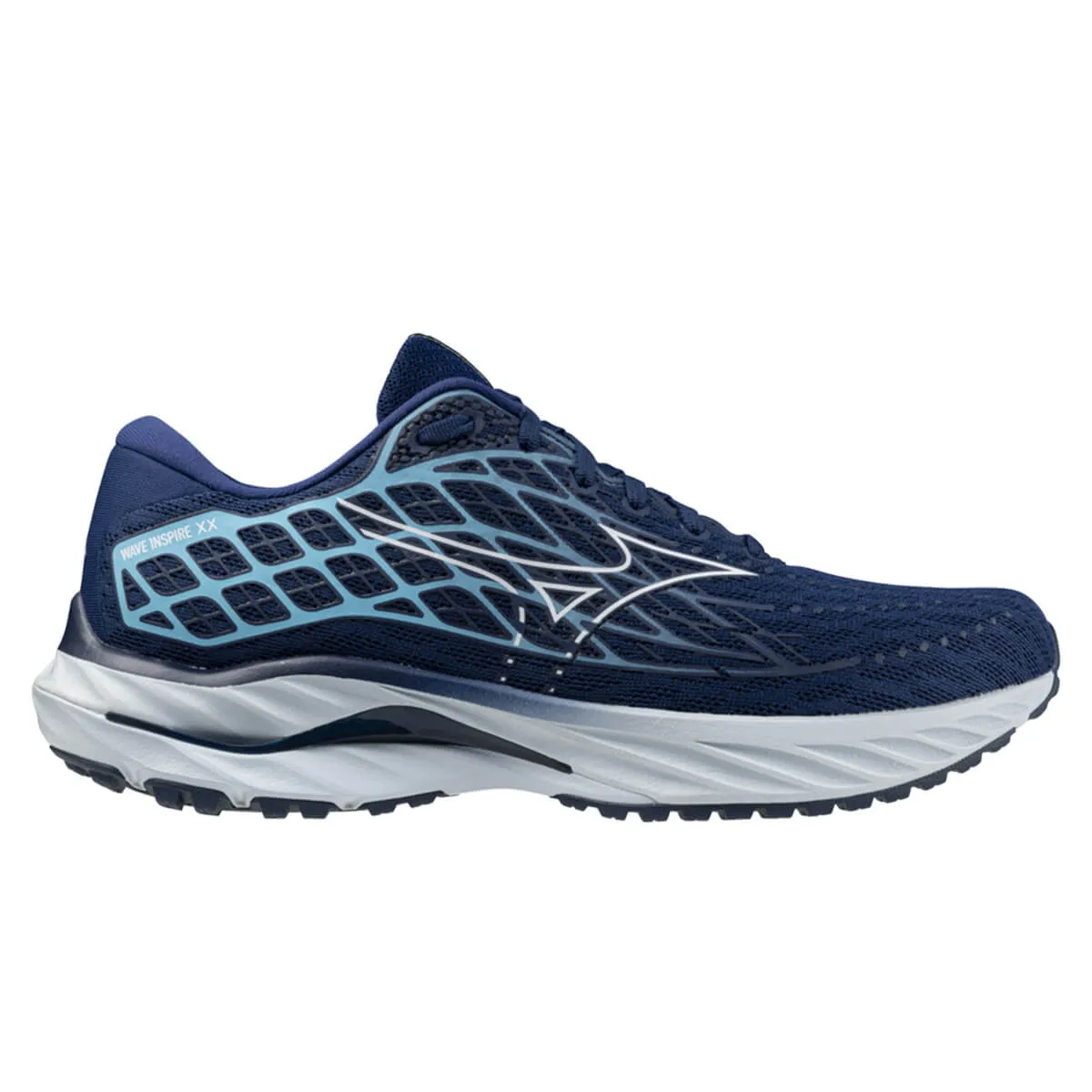 Mizuno Wave Inspire 20 Mens | Estate Blue/white/river Blue