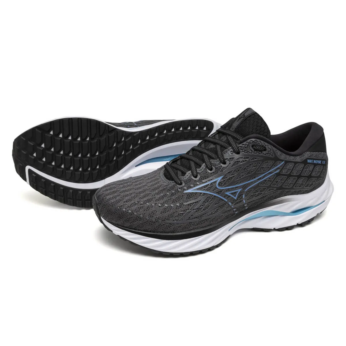 Mizuno Wave Inspire 20 Mens | Iron Gate/parisian Blue/black