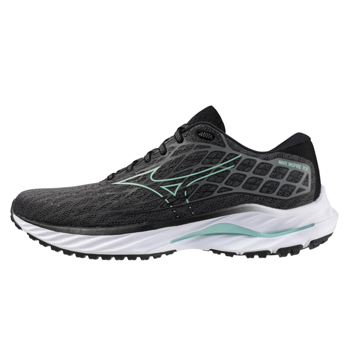 Mizuno Wave Inspire 20 Womens | Iron Gate/dusty Jade Green/bla