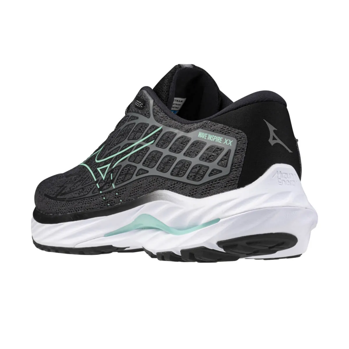 Mizuno Wave Inspire 20 Womens | Iron Gate/dusty Jade Green/bla