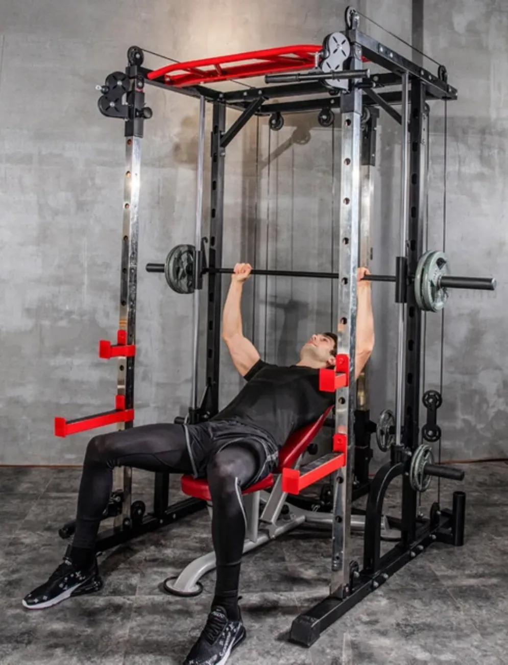 Multi-functional Smith Machine   Cable Crossover (Squat Rack)