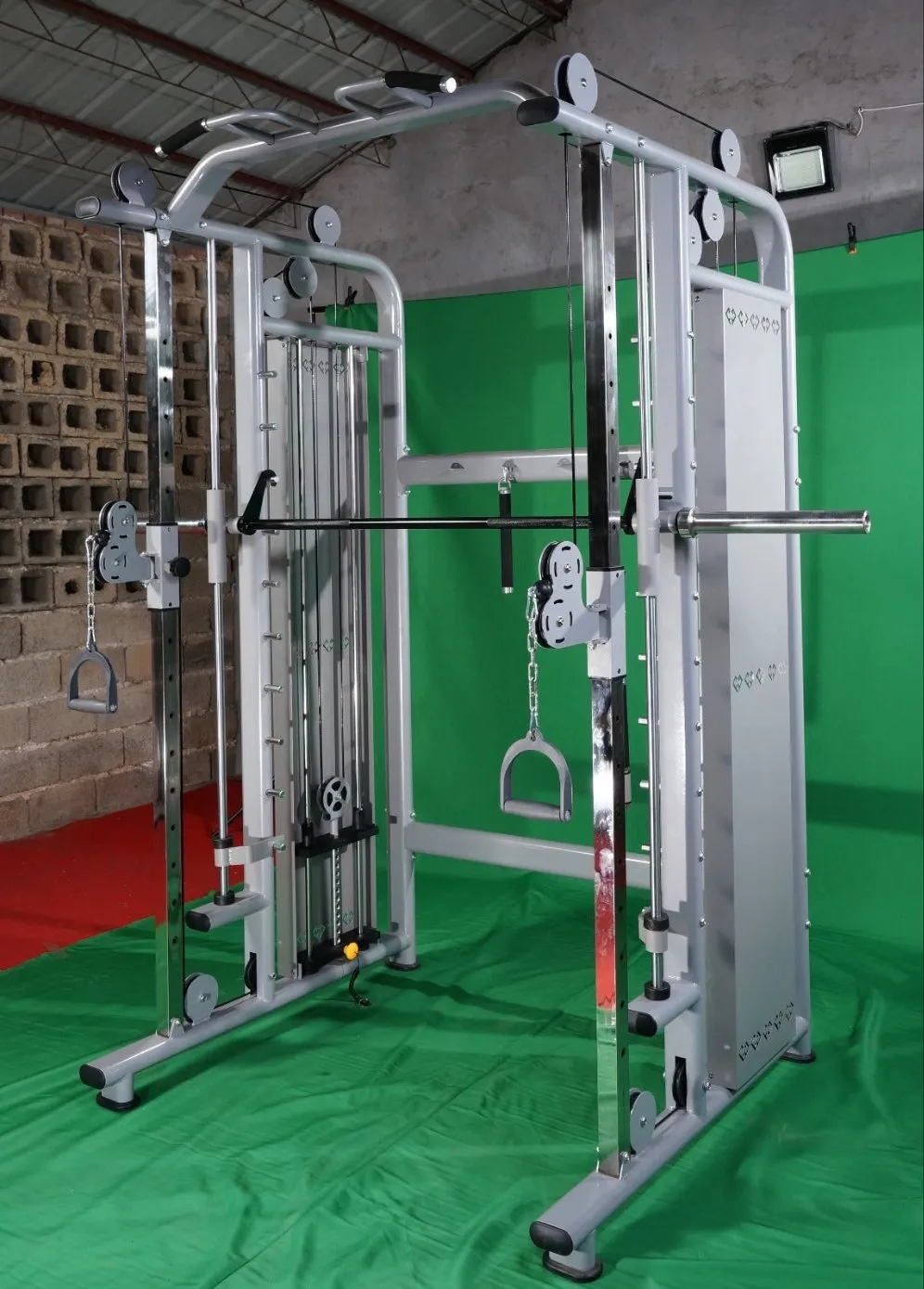 Multi-functional Smith Machine   Cable Crossover with Steel Iron Weight Stack