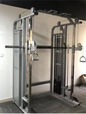 Multi-functional Smith Machine   Cable Crossover with Steel Iron Weight Stack