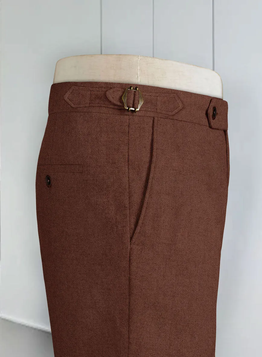 Naples Chestnut Highland Tweed Trousers