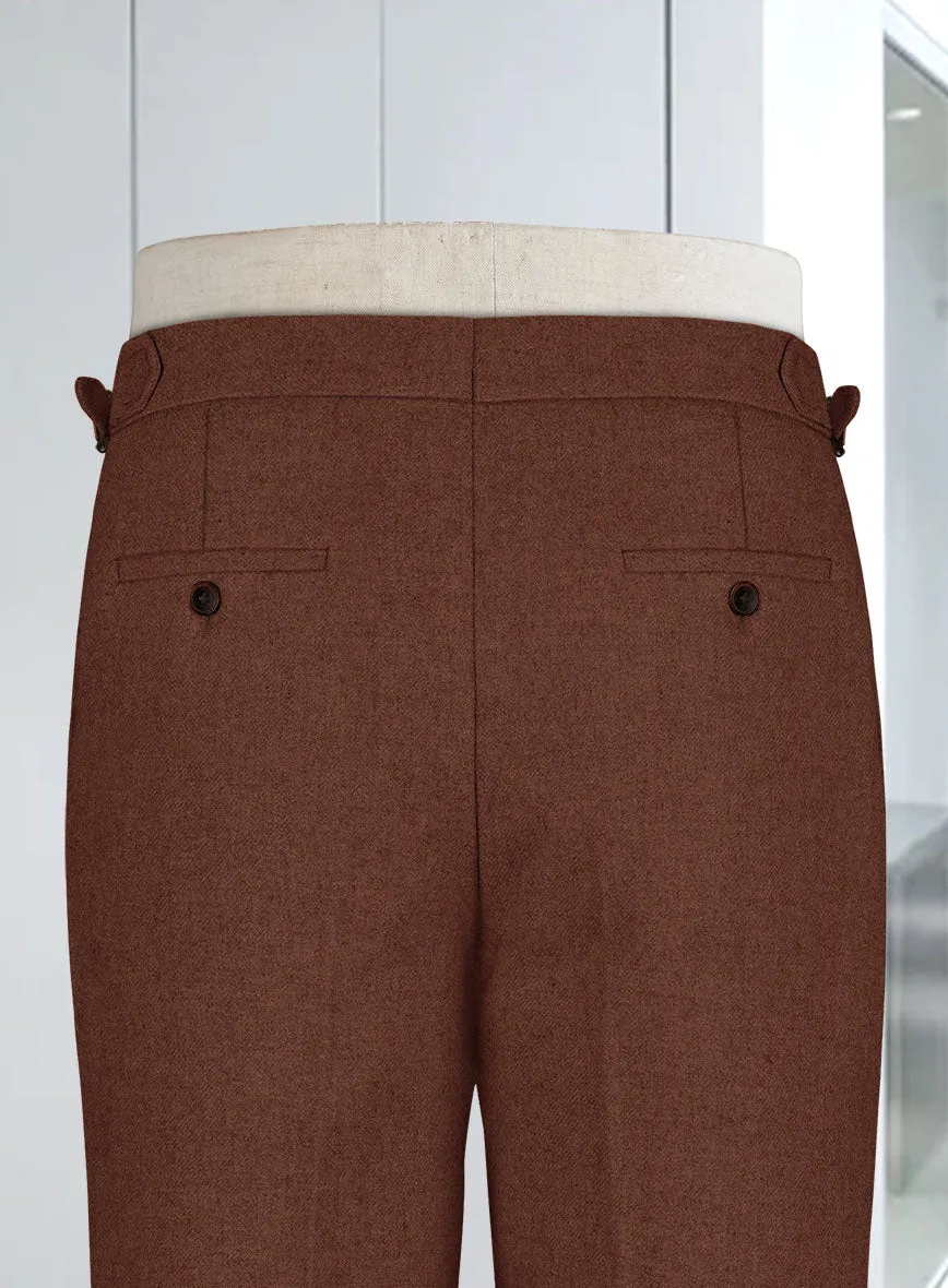 Naples Chestnut Highland Tweed Trousers