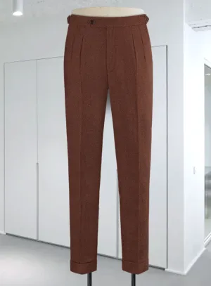 Naples Chestnut Highland Tweed Trousers