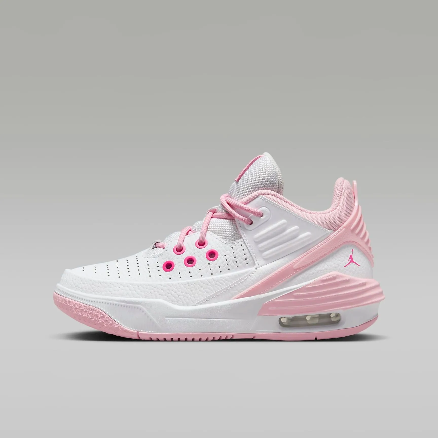 Nike Kid's Air Jordan Aura 5 Shoes - White / Fierce Pink