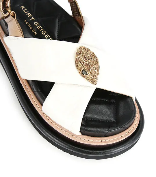 Orson Cross Strap Sandal Bone