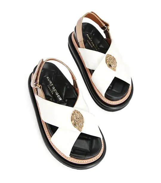 Orson Cross Strap Sandal Bone