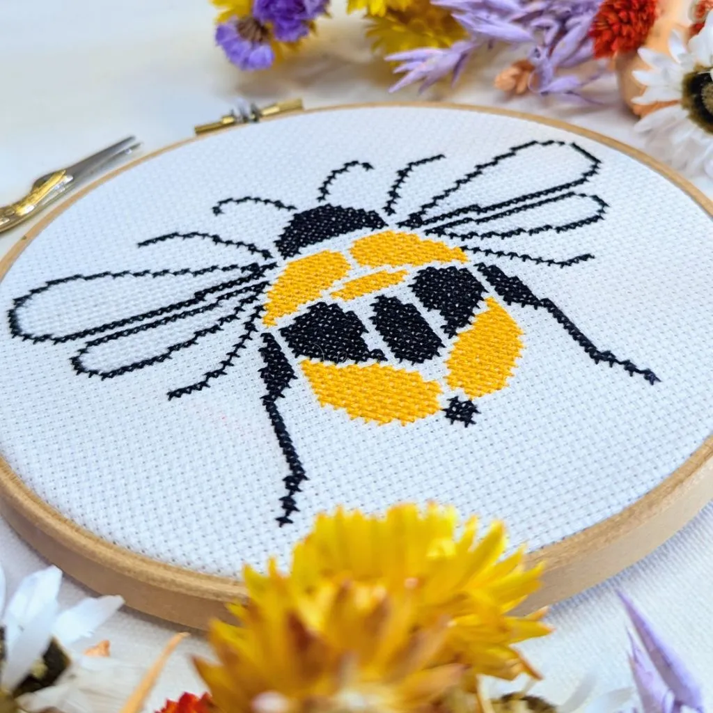 Paisley Bee Cross Stitch Kit