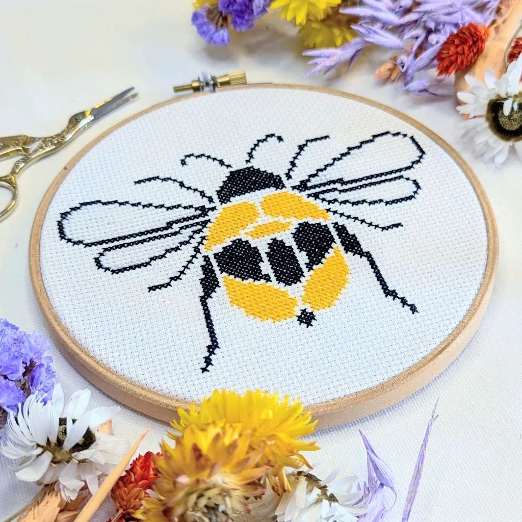 Paisley Bee Cross Stitch Kit