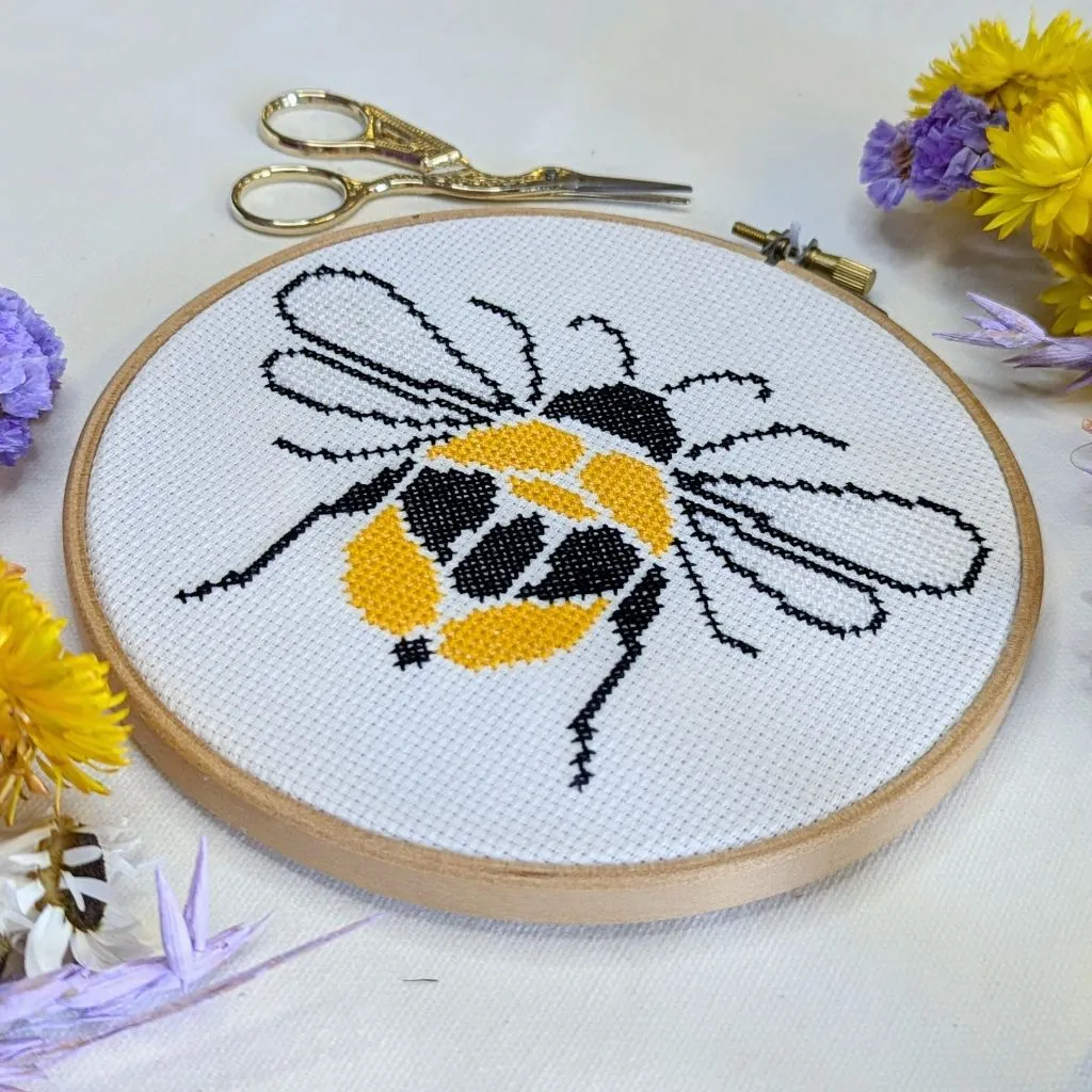 Paisley Bee Cross Stitch Kit