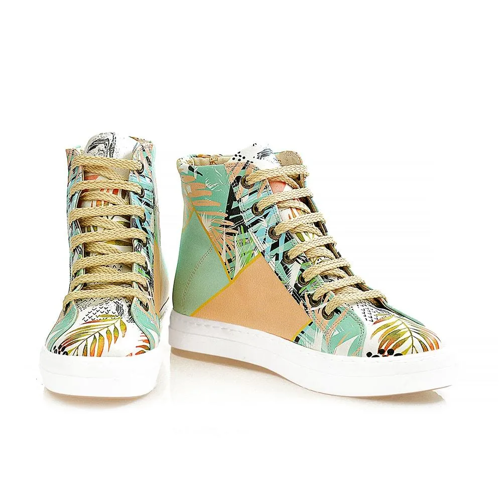 Palm Tree Sneaker Boots WCV2029